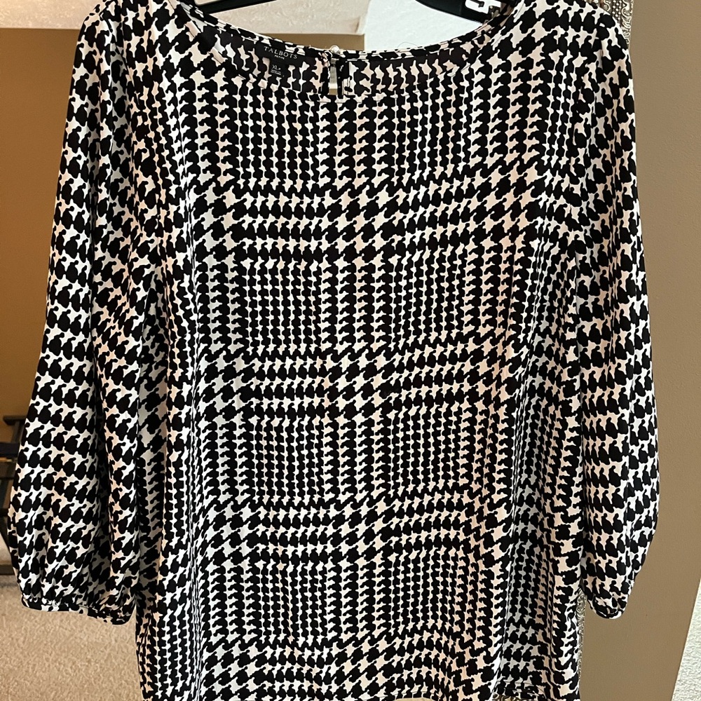 Talbots checked shirt